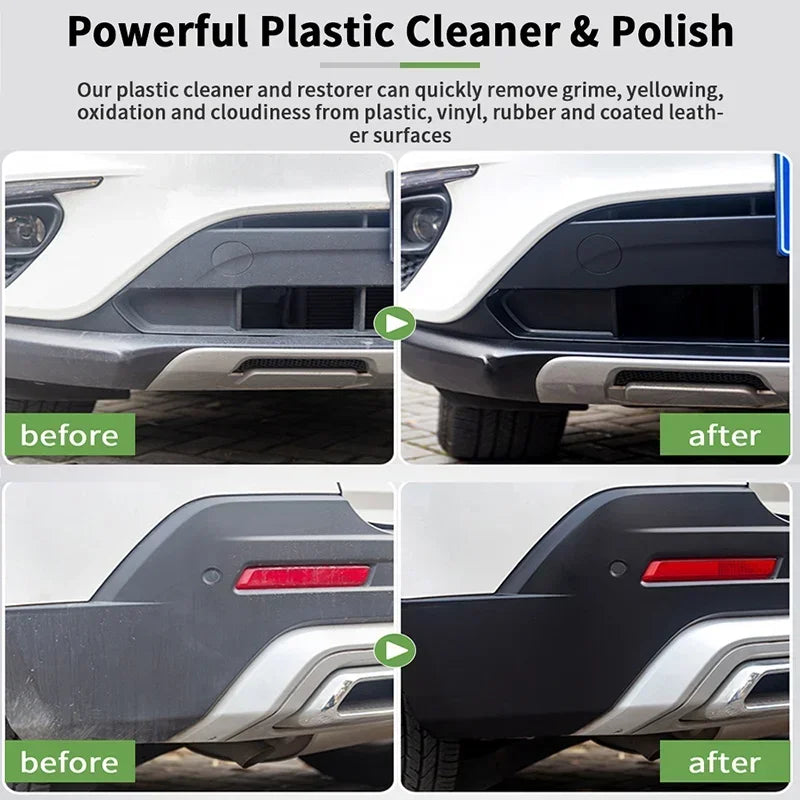 Plastic & Leather Trim Restorer — tire and trim care product for cars