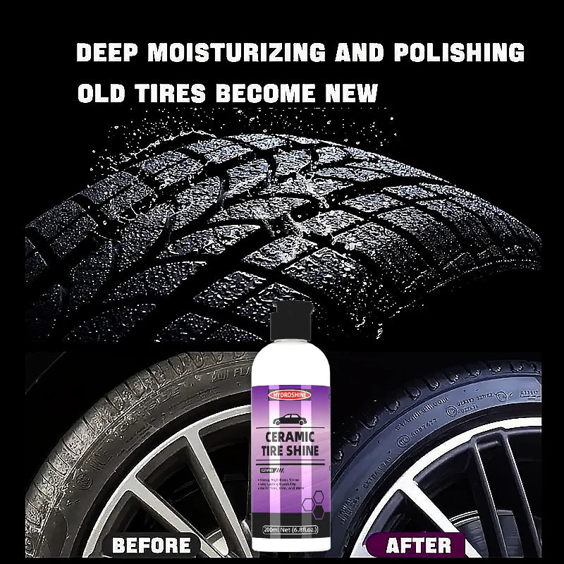 Ceramic Tire Shine Gel — tire and trim care product for cars