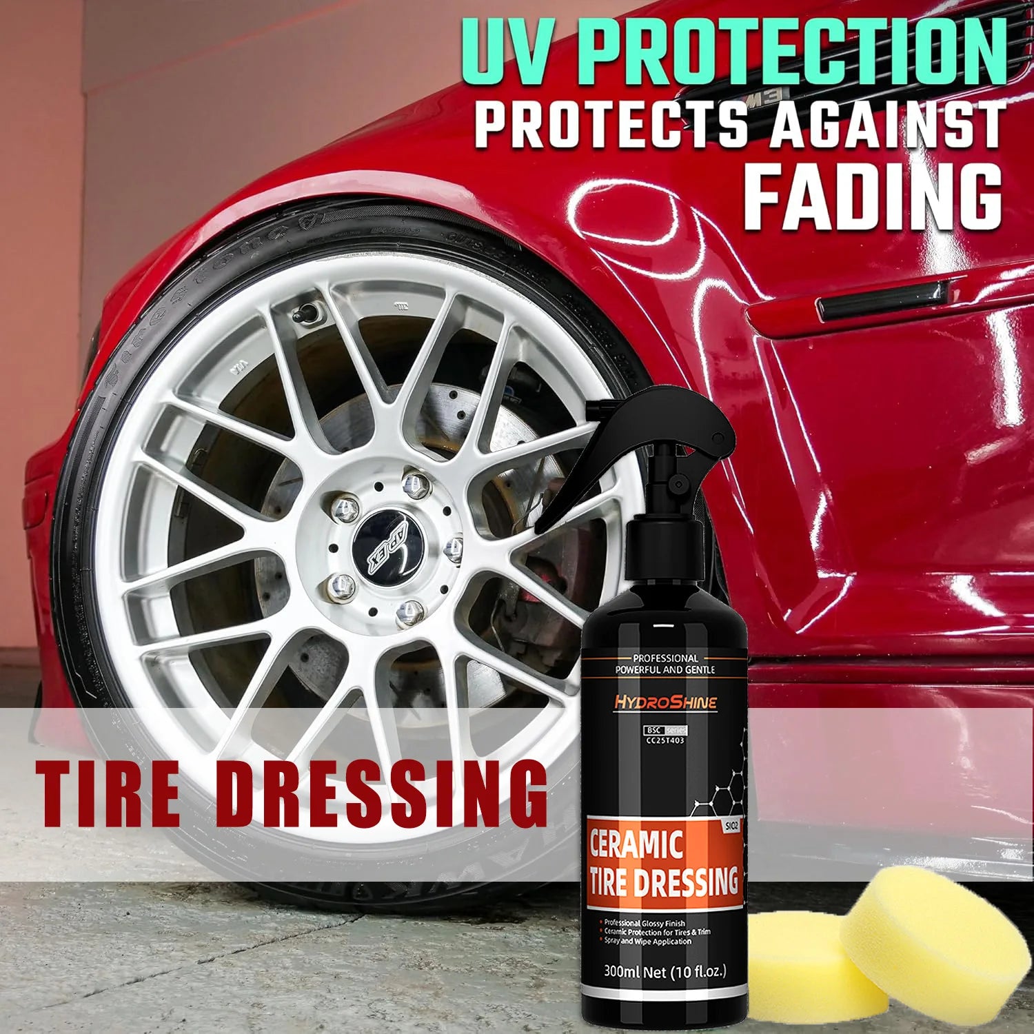 Ceramic Tire Dressing — tire and trim care product for cars