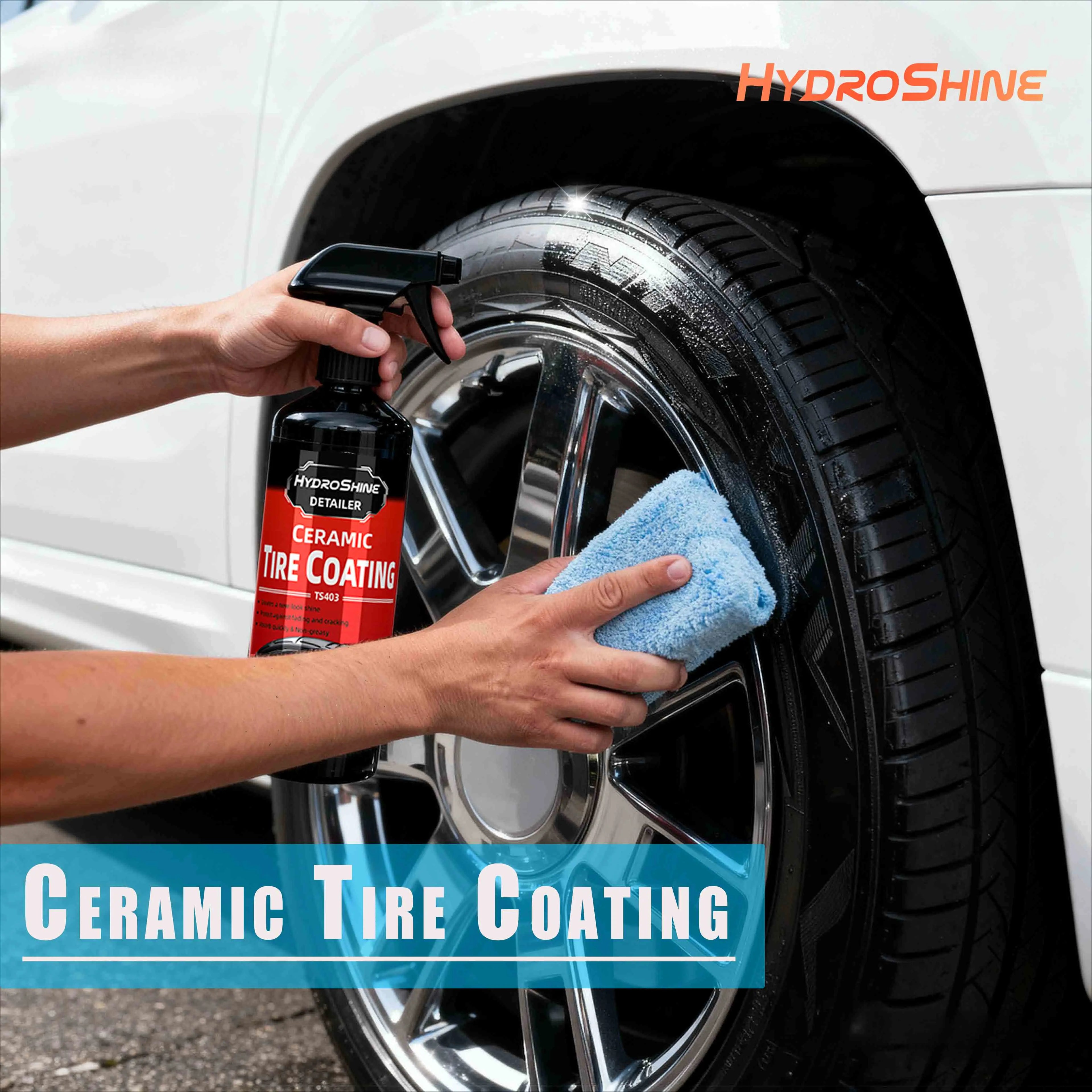 Ceramic Tire Coating Spray — tire and trim care product for cars