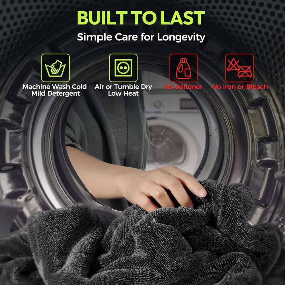 Pro 1400 GSM Drying Towel — microfiber car drying towel
