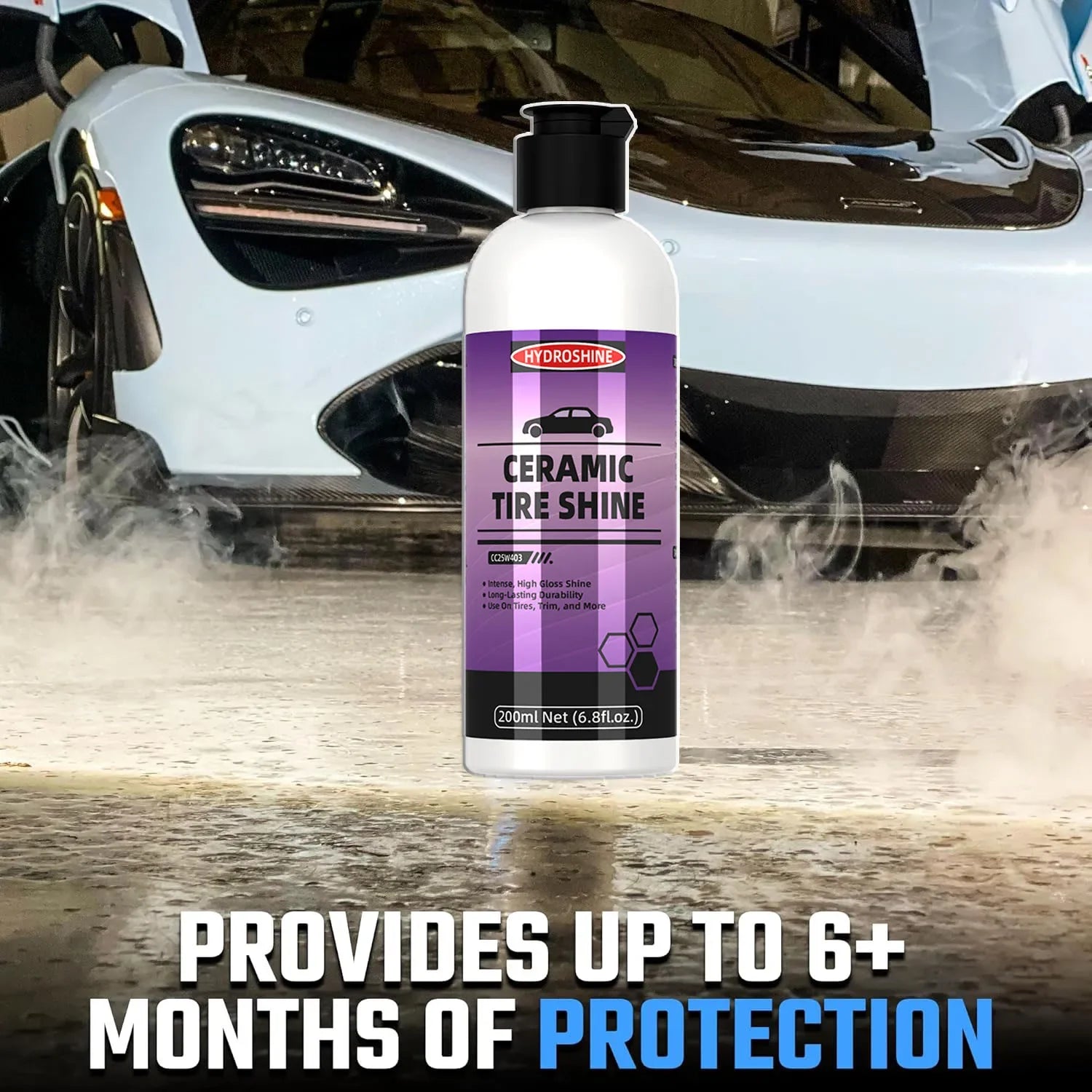 Ceramic Tire Shine Gel — tire and trim care product for cars